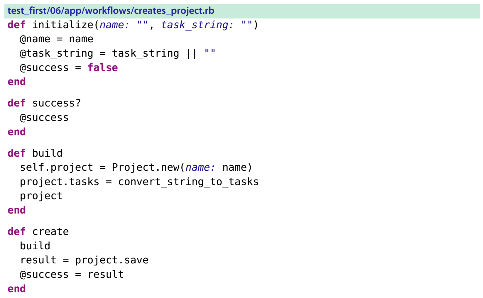 Project Class
